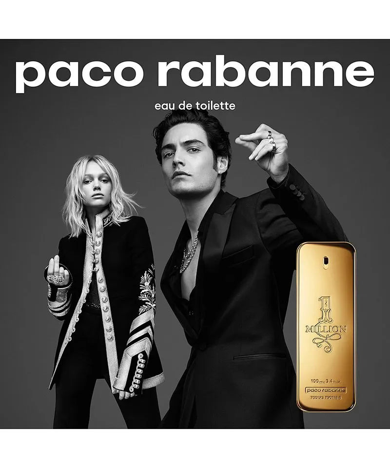 PERFUME RABANNE, 1 MILLION PARFUM, MASCULINO, EAU DE PARFUM 100 ML ( ORIGINAL COM SELO ADIPEC )