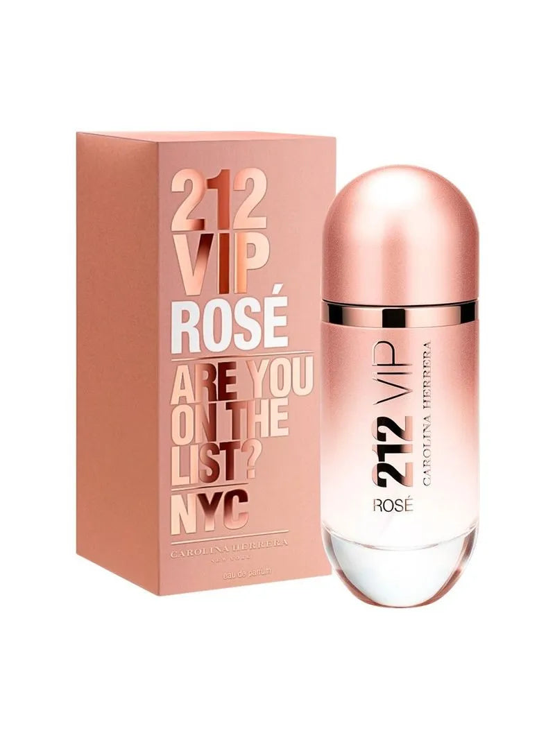 PERFUME CAROLINA HERRERA 212 VIP ROSÉ FEMININO EAU DE PARFUM 80 ml ( ORIGINAL COM SELO ADIPEC )