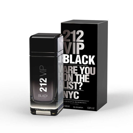 Perfume Carolina Herrera 212 vip black, masculino, eau de parfum, 200 ml