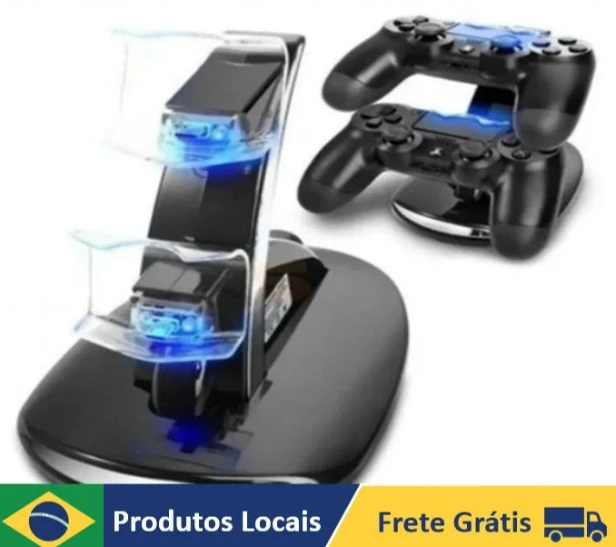 Carregador de controle, base carregador duplo, para ps4