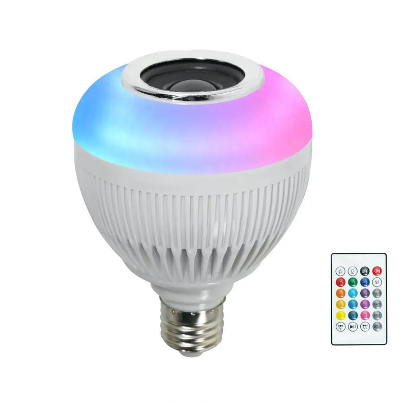 Lâmpada DAFUSHOP,  Bluetooth, Led, Caixa De Som Com Controle Remoto, 12W, Luz Colorida tipo Balada