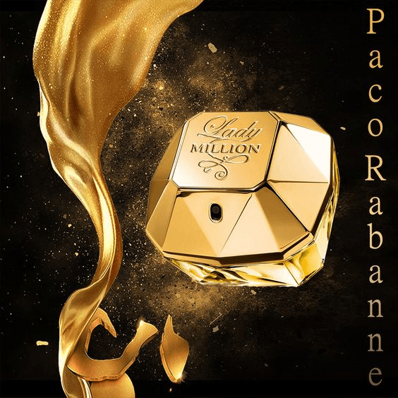 PERFUME RABANNE LADY MILLION FEMININO EAU DE PARFUM 80 ml ( ORIGINAL COM SELO ADIPEC )